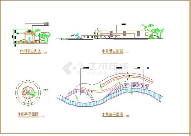 某地时尚组团详细景观设计规划图（共3张）-图二