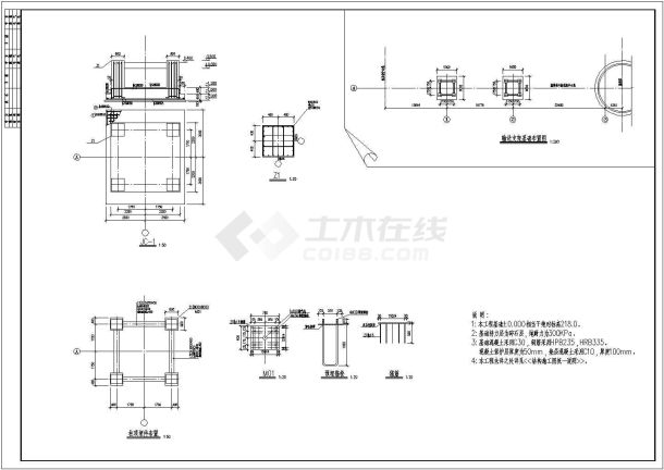 某钢桁架工业输送廊道结构设计图-图二