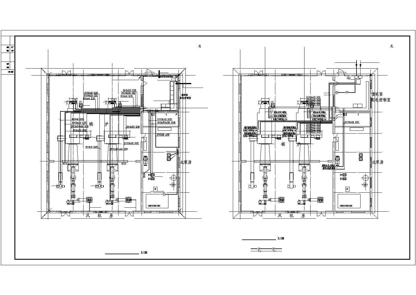 某地区现代小区锅炉房全套电气施工图