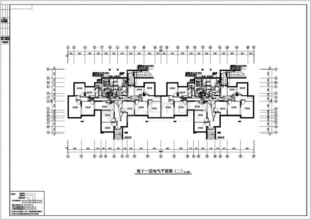 苏州某十七层钢筋混凝土框架剪力墙结构住宅楼电气图纸（含车库）-图二