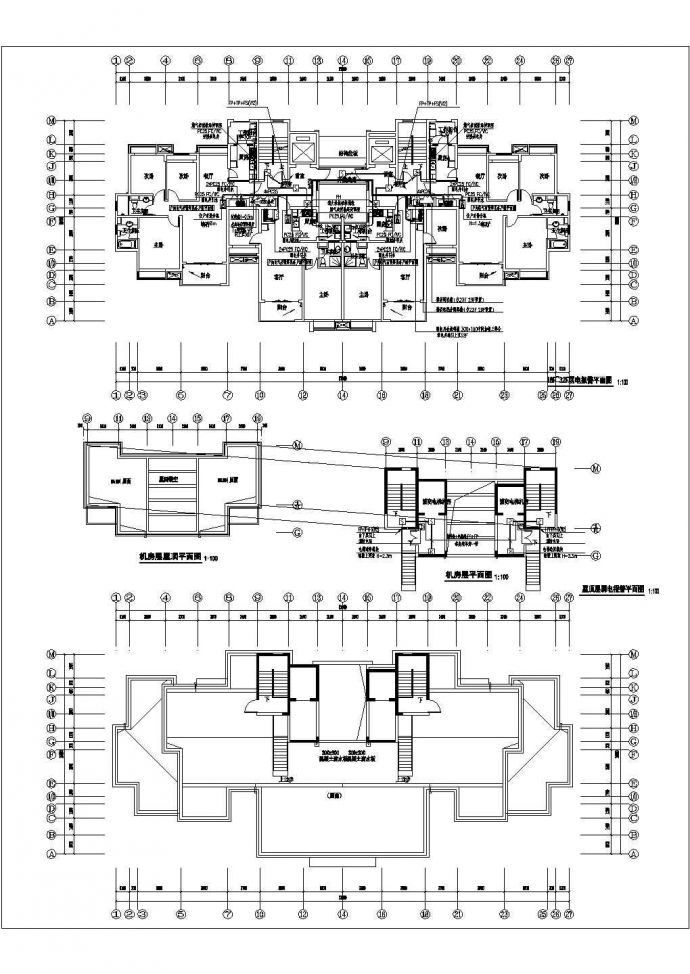 [江苏]某21450㎡地上三十层住宅楼及地下一层地下车库强弱电施工图（甲级设计院）_图1