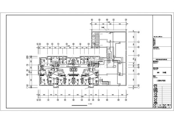天津某五层钢筋混凝土结构住宅楼电气施工图（含电气设计说明）-图一