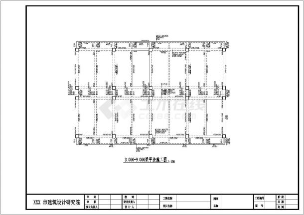 某地六层研究院建筑结构设计施工图-图二