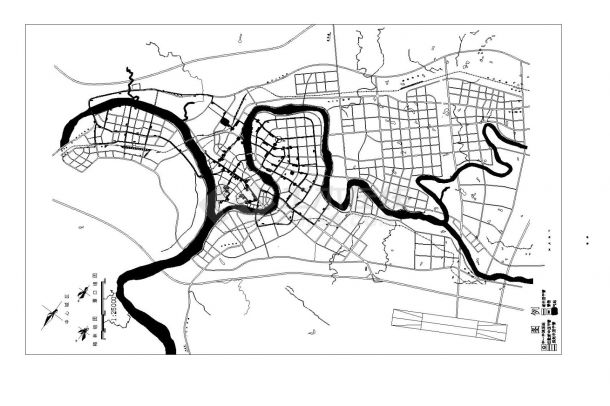 某城市地燃气结构布置CAD参考详图-图一