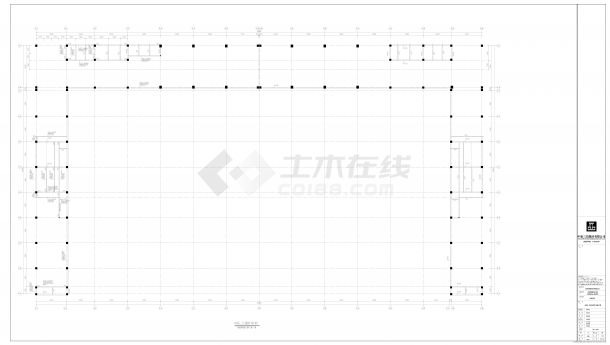 山东济南仓库项目-3号高架库结构设计施工图CAD-图一
