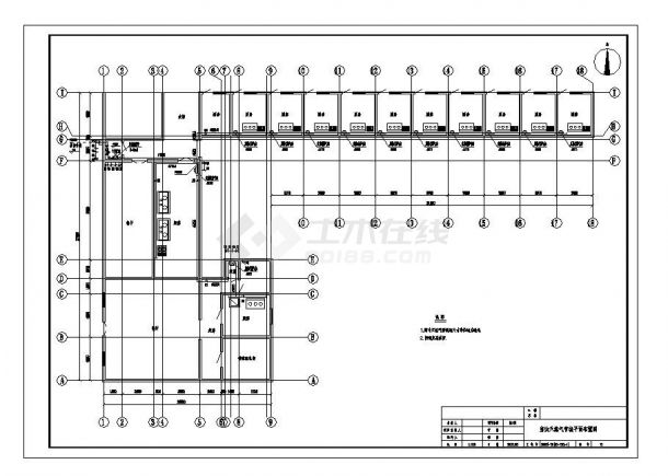 某城市学校食堂天然气工程结构设计CAD参考详图-图一