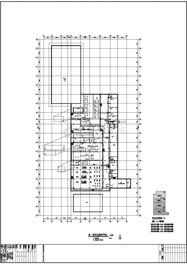 [江苏]体育中心游泳馆强电系统施工图纸（含负荷计算及原理图）-图二