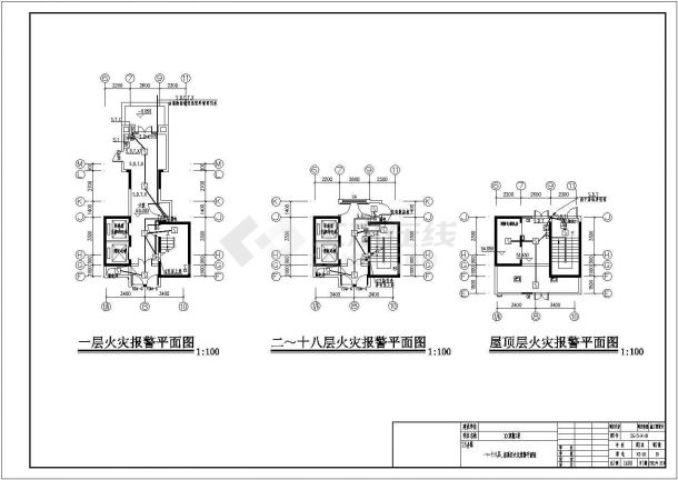 [湖南]某6050㎡十八层住宅楼强弱电系统施工图纸（含电气说明）-图一