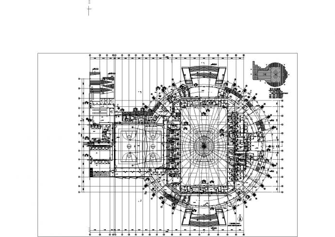 [江苏]20390㎡三层体育场空调通风设计施工图（含详细计算书座椅回风）_图1