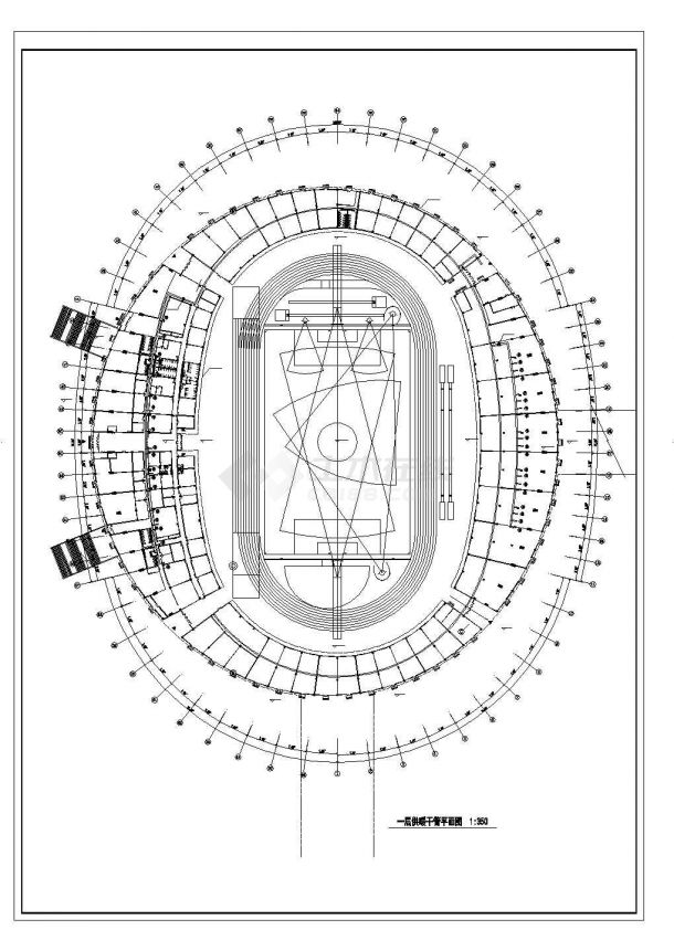 [山东]三层大型体育馆建筑空调通风系统设计施工图（含采暖设计）-图一
