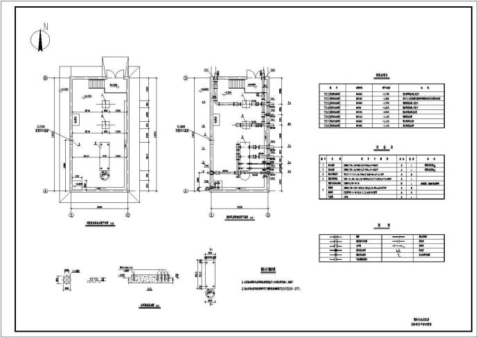 某地区半地下消防水池及泵房施工图_图1