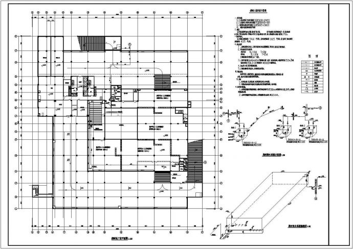 高层综合办公楼室内给排水及消防管道设计图纸_图1