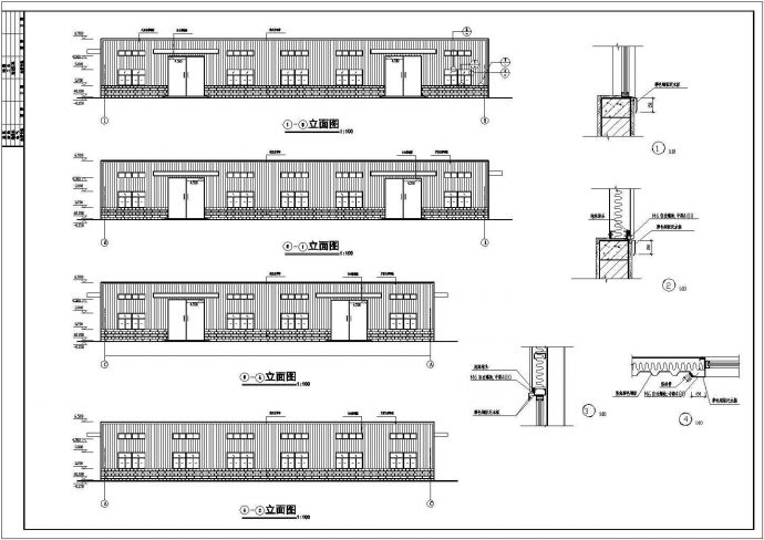 某地单层标准厂房建筑结构设计施工图_图1