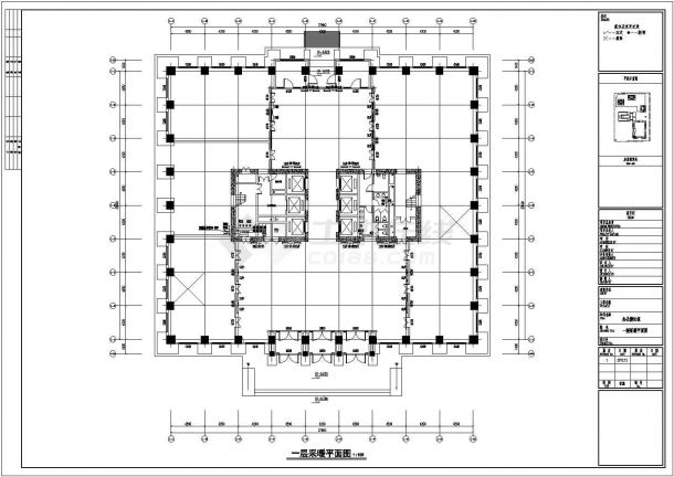 【新疆】130000㎡三套商业综合楼暖通设计施工图-图一