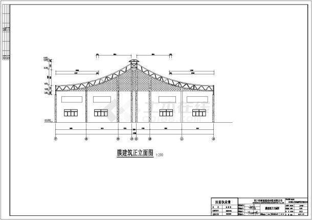 某科技结构车间厂房平面建筑设计图（共15张）-图二