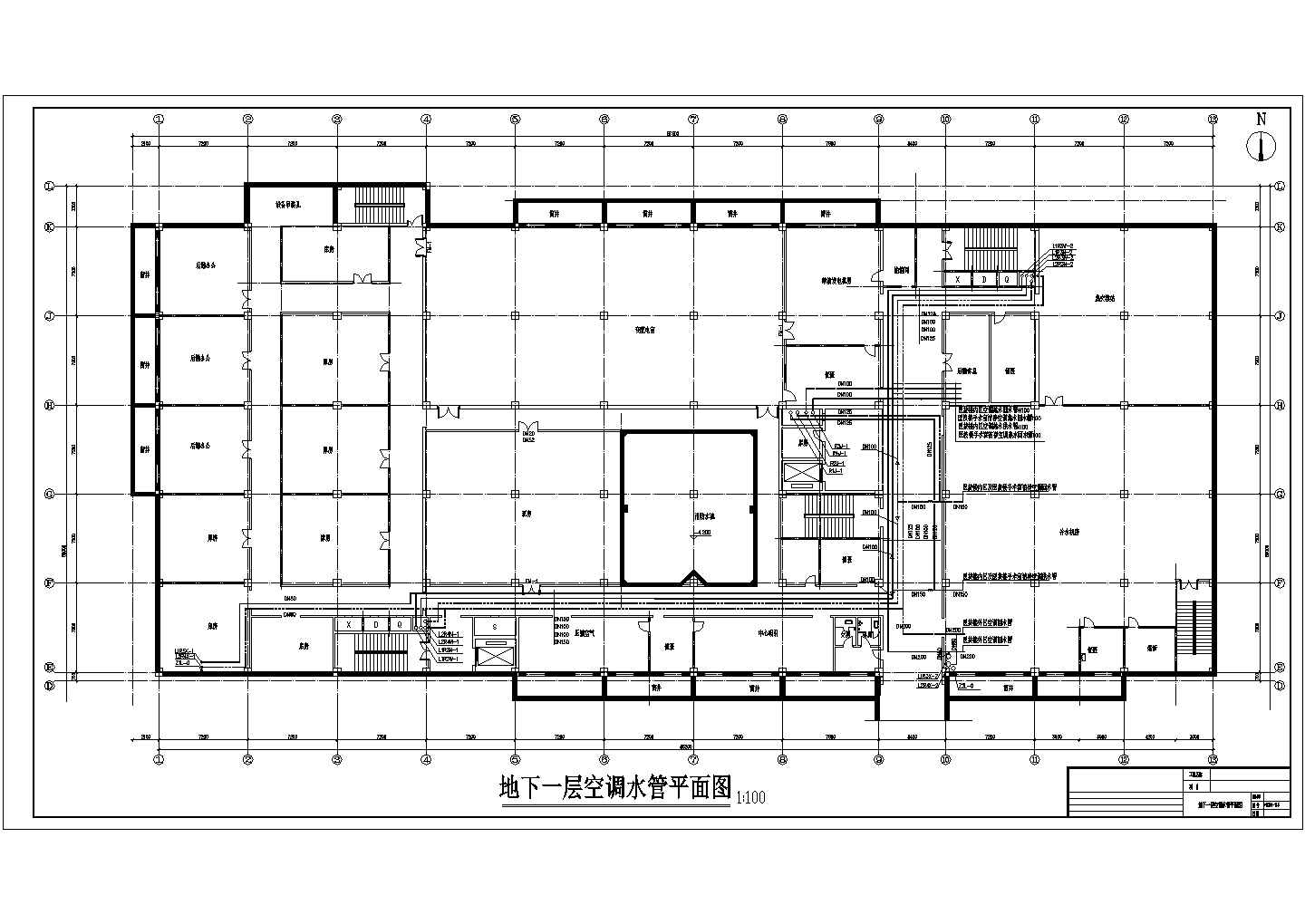 【青岛】19474㎡四层医院暖通空调设计竣工图