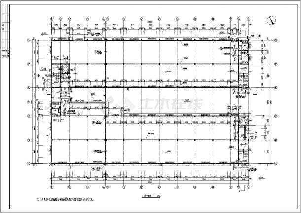 某地区厂房建筑结构施工图（共4张）-图一