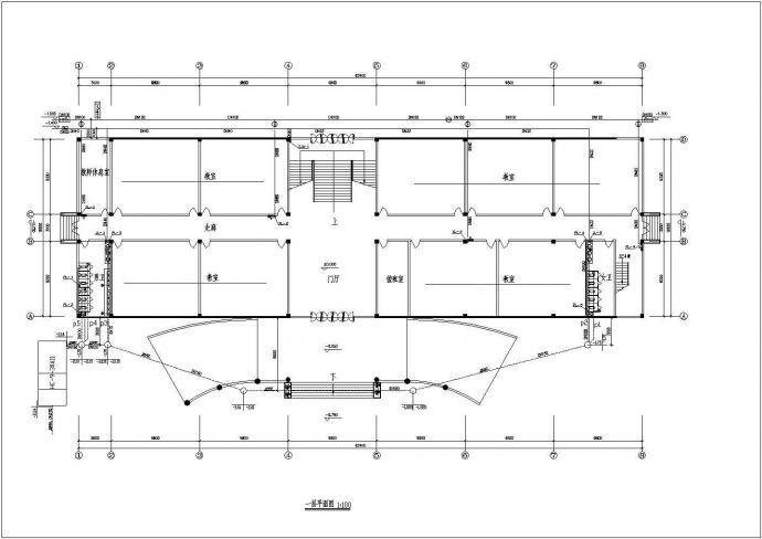 某四层综合楼给排水规划设计施工图纸_图1