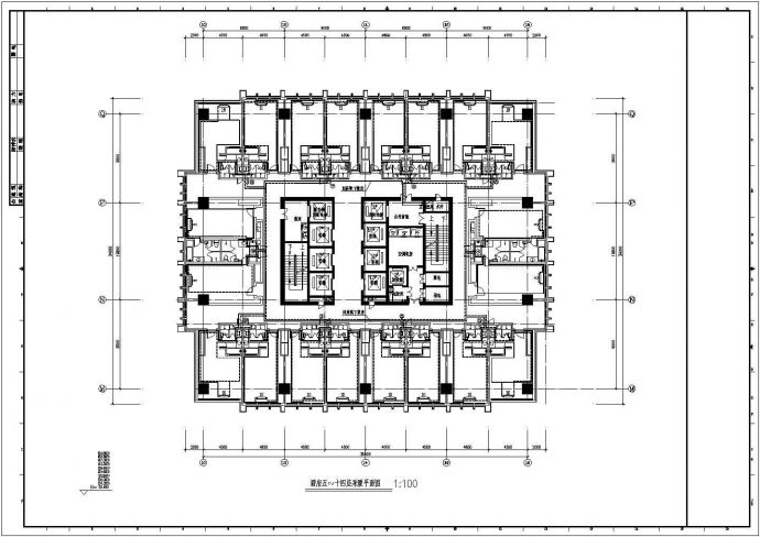 [内蒙古]145551㎡二十八层大型高层商业综合建筑空调通风及防排烟系统设计施工图（采暖设计）_图1