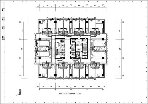 [内蒙古]145551㎡二十八层大型高层商业综合建筑空调通风及防排烟系统设计施工图（采暖设计）-图二