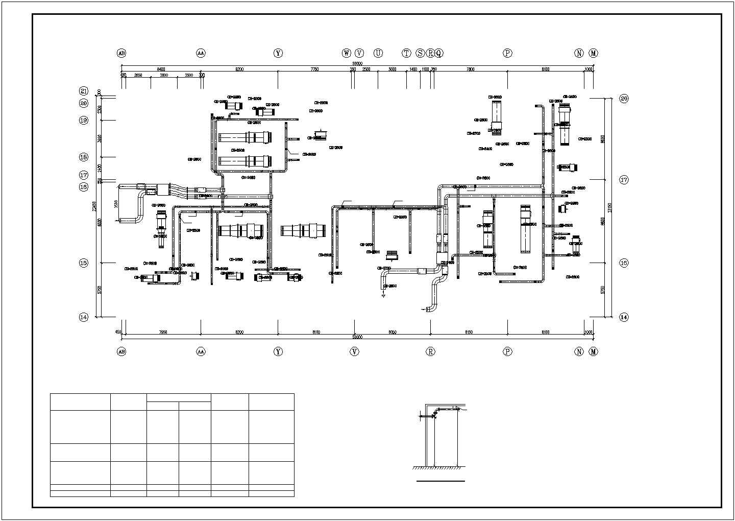 [四川]高层商业大厦空调通风及防排烟系统设计施工图（含布线图）