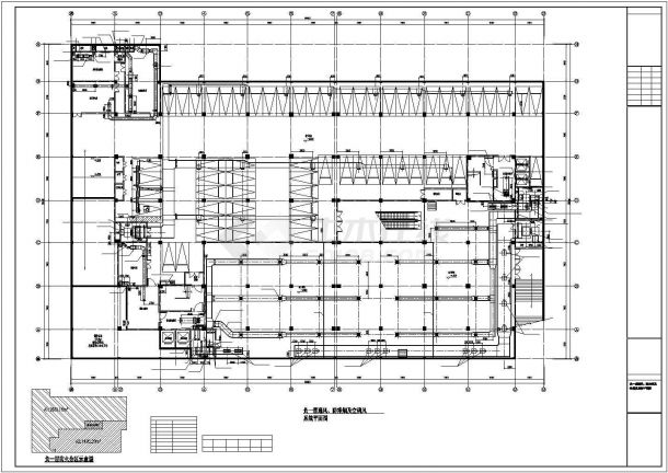 [成都]六层商业楼涡旋热泵系统及通风防排烟设计施工图-图一