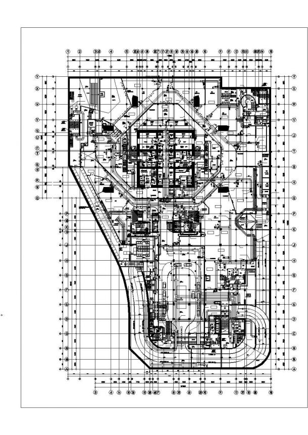 [北京]458292㎡一百一十六层商业综合楼空调通风及防排烟系统设计施工图（人防设计）-图一
