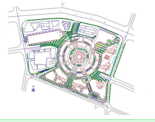 某地区小型广场景观设计规划平面图-图一