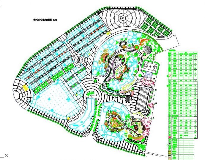 某地小型广场园林景观设计规划图纸_图1