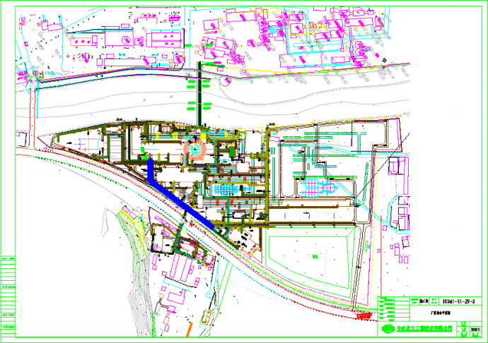 某地区烧结厂区综合管网平面设计图_图1