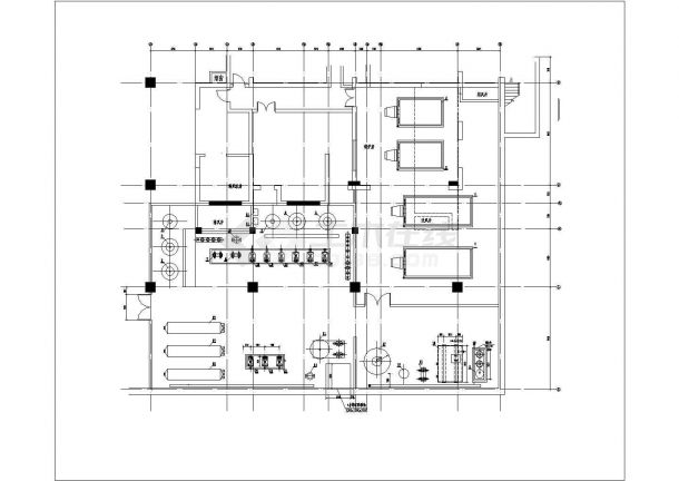 商业地下锅炉空调通风排烟系统工程施工图（内设燃气锅炉及热交换器）-图二