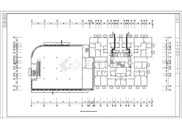 某18807.66平米十七层商业住宅项目散热器采暖系统设计施工图（对称四户型）-图一