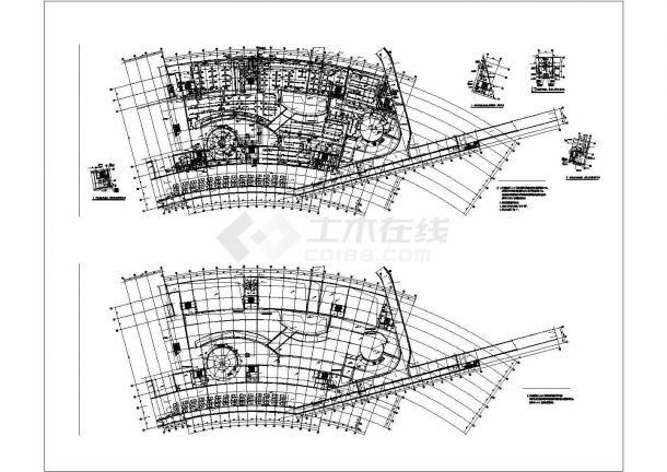 [江苏]40000㎡地下商业建筑空调及通风系统设计施工图（室外热泵管网人防系统）-图一