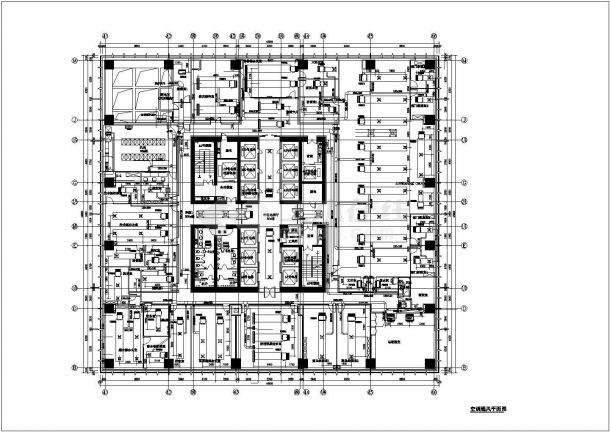 [湖南]55390㎡八层商业办公综合楼空调通风及防排烟系统设计施工图（冷热源站房人防设计）-图二