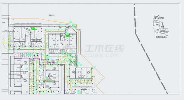 某250716㎡四层商住楼及商业街空调通风系统设计施工图（多种建筑抽湿热泵）-图二