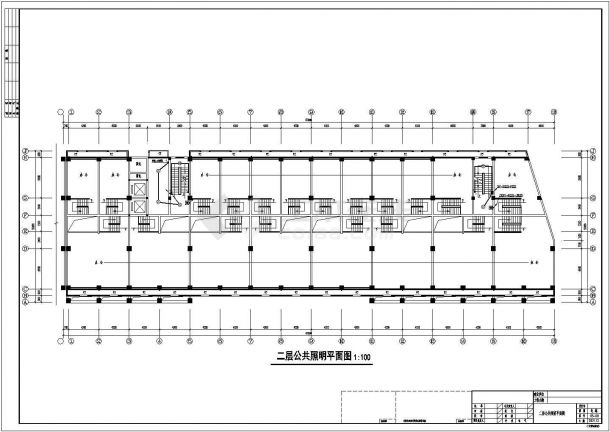 【江苏】某六层纺织城综合楼电气设计施工图-图二