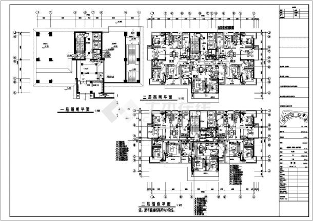 【武汉】某二十七层住宅楼电气设计施工图纸-图二