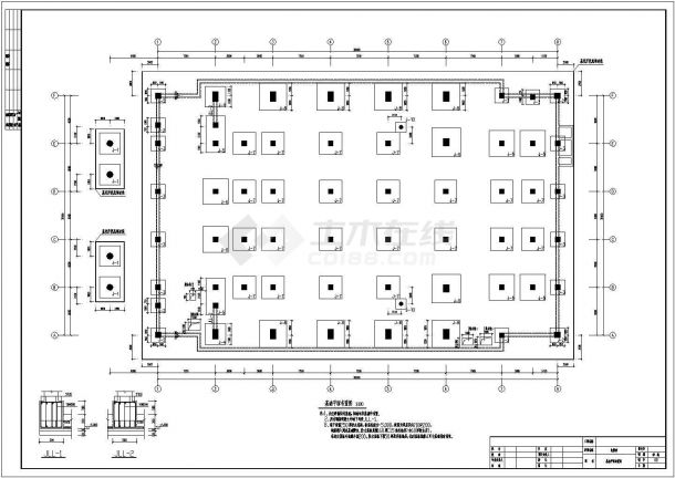 某地大型混合结构建筑设计施工图纸-图一