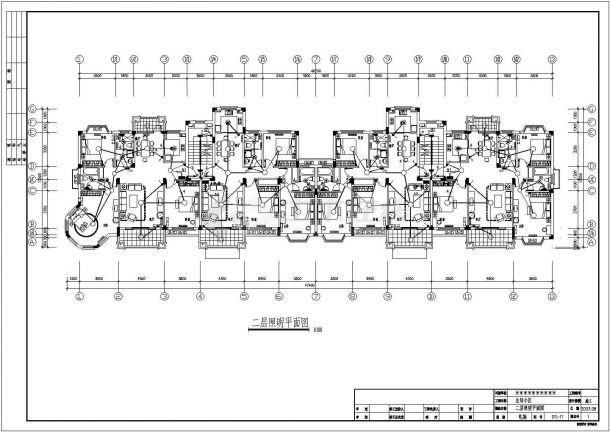 六层框架剪力墙结构住宅建筑电气全套施工图纸-图二