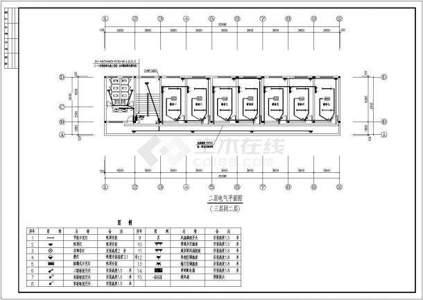 【四川】某厂三层职工宿舍给排水设计施工图-图二