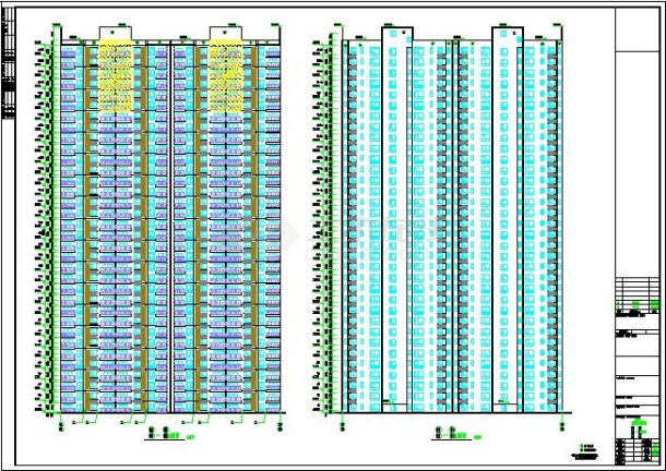 34F公租房超高层建筑设计施工图纸-图一