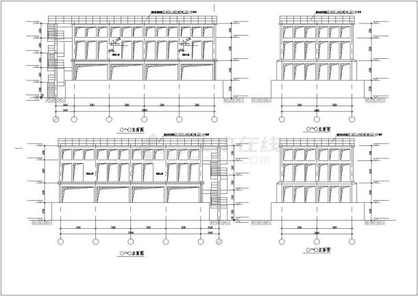 某地大型厂区循环水池设计施工图纸-图二