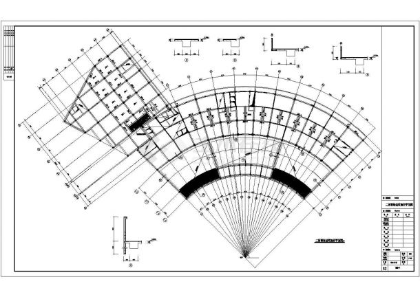 某市大型平面钢管桁架结构设计施工图-图二