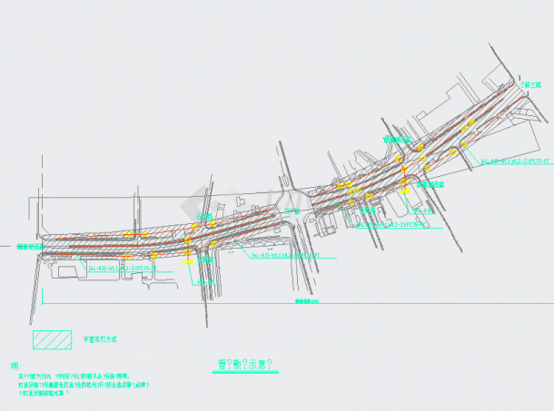 [长沙]大型综合亮化工程景观照明设计施工图纸（含电气设计说明）-图一