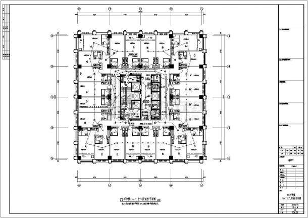 福建某地上二十八层写字楼消防电气设计图（2）-图二