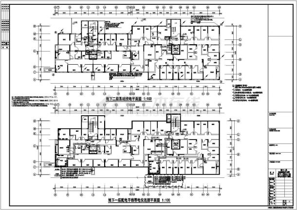 [山东]十七层钢筋混凝土结构住宅与商住楼强弱电施工图（新火规新照明甲级设计院）-图二