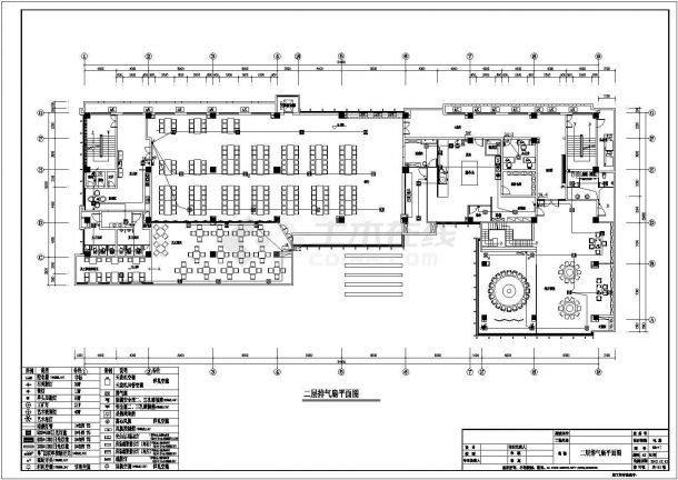 某七层钢筋混凝土结构办公试验综合楼照明配电系统施工图纸-图二