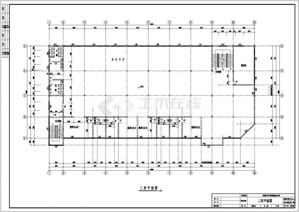 深圳某4707㎡三层钢框架结构办公楼建筑结构毕业设计图纸（含计算书）-图二