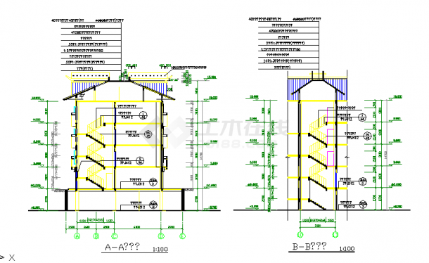 某商业用房建筑施工图纸（共9张）-图二