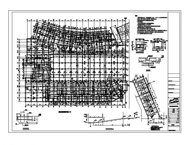 深圳市高档小区施工总平面布置图CAD规划详图-图二